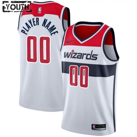 Kinder NBA Washington Wizards Trikot Benutzerdefinierte Nike 2020-2021 Association Edition Swingman